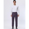 INSPIRE CHIC Men's Straight Fit Color Block Office Work Striped Trousers - 3 of 4