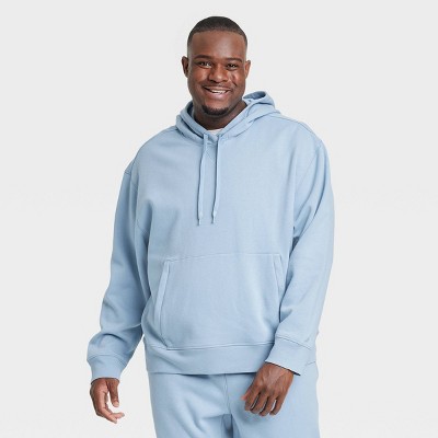 Men's Big Cotton Fleece Hooded Sweatshirt - All In Motion™ Gray 3XL