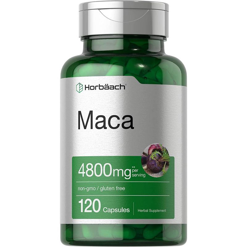 Horbaach Maca Root 4800 mg | 120 Capsules, 1 of 4