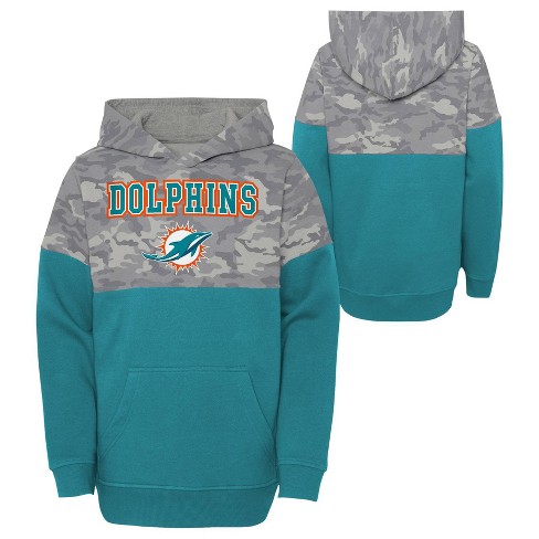 Nfl Miami Dolphins Boys' Long Sleeve Hooded Sweatshirt - Xs : Target