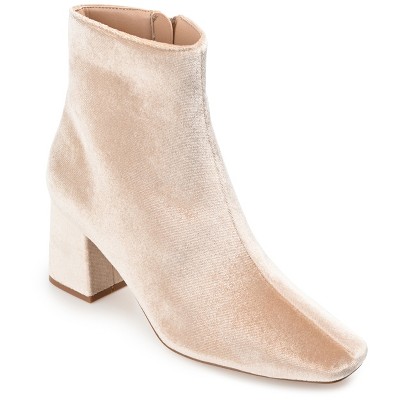 Tan booties hotsell low heel