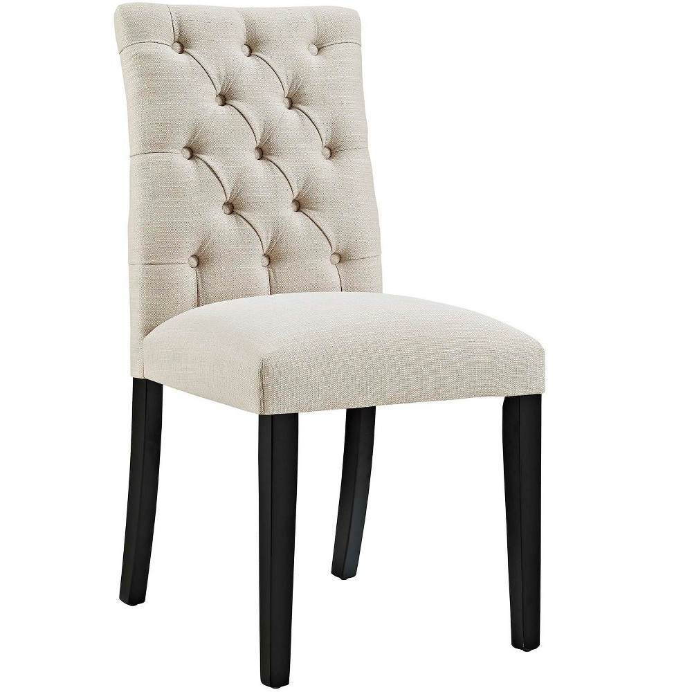 Photos - Chair Modway Duchess Fabric Dining  Beige  