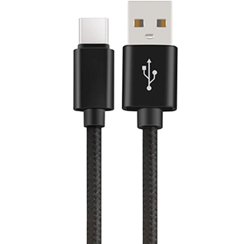 Braided USB-A-USB Type C Fast Charging Data Sync USB-C to USB-A 2.0 Cable, 4 of 5