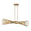 Savoy House Longfellow 6 - Light Chandelier in  Burnished Brass - 2 of 3
