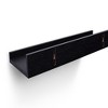 Dsvimoy Planter Stands and Holders Planter Stands Shelf with Invisible Brackets for Home Storage, Black, 21"*5"*3" - 4 of 4