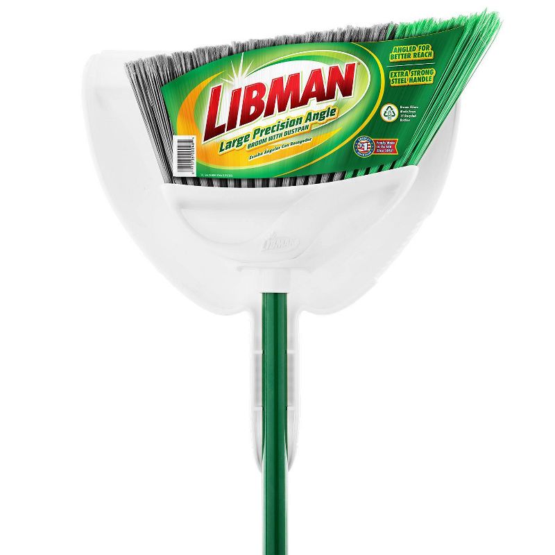 Libman Large Precision Angle Broom with Dustpan, 1 of 5