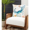 Saro Lifestyle Down-Filled Crab Design Throw Pillow - 3 of 3