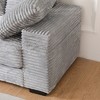 108.6" L-Shaped Corduroy Sectional Sofa with Storage Ottoman & 8 Pillows - 4 of 4