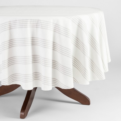 Gray Stripe Tablecloth Threshold Target