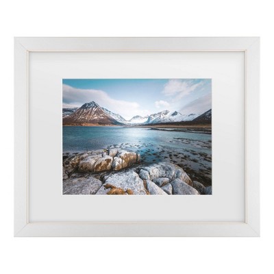 Trademark Fine Art Philippe Sainte Laudy Blue Fjord Matted Framed Art