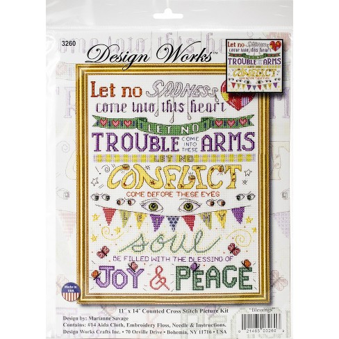 Tobin 12 Days-Jim Shore Counted Cross Stitch Kit-14 by 16-Inch 14 Count