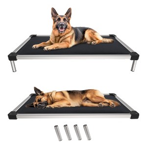 FXW TitanNest Chew-Proof Elevated Dog Bed, Raised Cot for Indoor/Outdoor/Camping Use, Durable & Washable Padded Pet Bed - 1 of 4