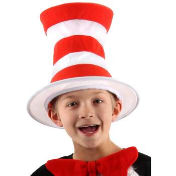 HalloweenCostumes.com    Dr. Seuss Cat in the Hat Stovepipe Costume Hat for Kids, Red