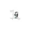 Black Bow Jewelry Sterling Silver December Crystal Birthstone, 6-Stone Bead Charm - 2 of 3