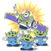 Girl's Toy Story Buzz Lightyear and Aliens T-Shirt - 2 of 4