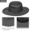 Solaris Mens Packable Bucket Hat, Outdoor UV Sun Protection Water Repellent Floppy Hats - 3 of 4