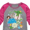 Girls' - Star Wars - Yoda Stickers Shirt Tail Raglan Graphic T-shirt - 2 of 3