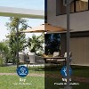 GustoWave Rotating 10Ft Patio Umbrella for Pool, Deck, Garden - 3 of 4