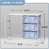 Sorbus 6 Drawers Dresser- Storage Unit with Steel Frame, Wood Top, Fabric Bins - for Bedroom, Closet, Office and more - 3 of 4