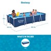 Bestway Steel Pro 13 Foot x 32 Inch Rectangular Above Ground Outdoor Pool Steel Framed Vinyl Swimming Pool with 1,506 Gallon Water Capacity, Blue - 3 of 4