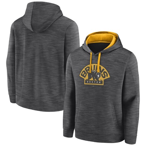 Nhl Boston Bruins Men's Gray Performance Hooded Sweatshirt : Target