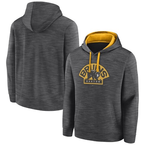 NHL Big & Tall Boston Bruins Wordmark Frame Grey Pullover Hoodie