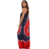 Riviera Sun Womens Maxi Dress  Tie Die Spaghetti Strap Long Sundress  Summer Dresses - 2 of 3