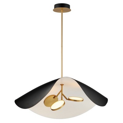 ET2 Lighting Carmen 3 - Light Pendant in  Black/Gold