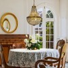 ALOADECOR Vintage Glam Crystal Basket Chandelier in Antique Gold - 2 of 4