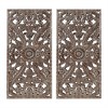 MAYEERTY Wall Decor Set Carved Wood 2 piece - 4 of 4