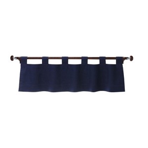 Thermalogic Weathermate Room Darkening Tab Top Flat Valance for Windows 40" x 15" Navy - 1 of 4