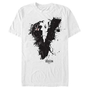 Men's Marvel Venom: Let There be Carnage Black V Splatter T-Shirt