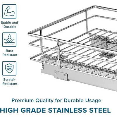 Chrome 2-Tier Under Sink Pull-Out Organizer