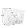 Sectional Modular Sofa Chair Set Of 2,Chenille Fabric Upholstered Living Room Sofa Chairs,Armchairs with removable sofa covers-Coolbibila - 4 of 4
