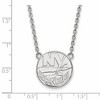 Black Bow Jewelry 10k White Gold New York Islanders NHL Necklace 18 Inch - 2 of 4