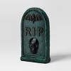 20" Textured RIP Tombstone Halloween Decorative Prop Dark Green - Hyde and EEK! Boutique™ - 3 of 3