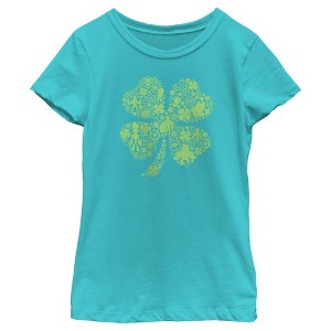 Girl's Marvel St. Patrick's Day Avenger Icons T-Shirt - 1 of 4