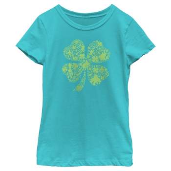 Girl's Marvel St. Patrick's Day Avenger Icons T-Shirt