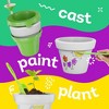 Dan&Darci Cast-A-Pot Flower Garden Craft Kit for Kids – Paint, Plant, and Grow Flowers - 3 of 4