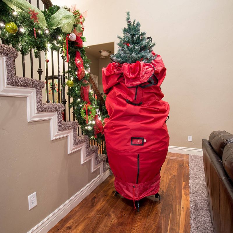 TreeKeeper 7.5&#39; Santa&#39;s Bags Upright Tree Storage Bag, 6 of 10