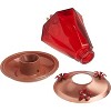 Woodlink Audubon Ruby Diamond Glass Hummingbird Feeder - Copper/Red (24 Oz) - 3 of 3