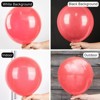 PartyWoo Balloons Coral Pastel Red Watermelon Pink 36 18 12 10 5 Inch 100 pcs - 3 of 4