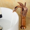 BWE Swan Single Hole Single Handle Bathroom Vessel Sink Faucet With Pop Up Drain - image 4 of 4