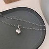 Chery Life Heart Pendant Necklace with Adjustable Chain, Romantic Jewelry for Women - 3 of 4
