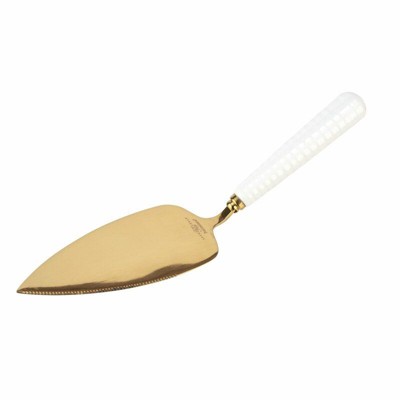 Portmeirion Sophie Conran Gold Cake Server, 10 inch