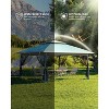 13x13FT Pop-Up Gazebo: Outdoor tent with mesh cover, adjustable height canopy, perfect for backyard and patio use, includes carry bag. - 4 of 4