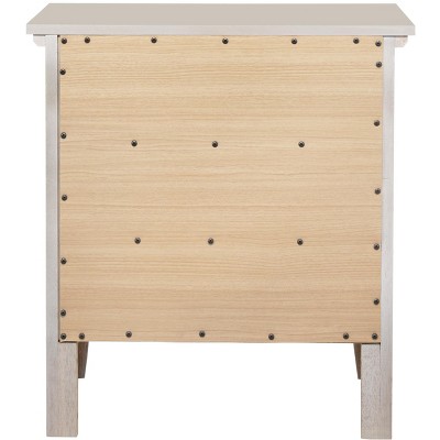 Hammond Silver Champagne 26" Wood 3-Drawer Nightstand