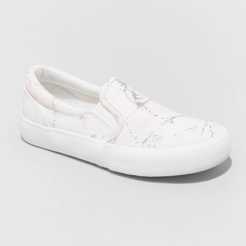 Girls' Sariah Speckle Print Tie-Dye Slip-On Sneakers - Cat & Jack™ Pink 3