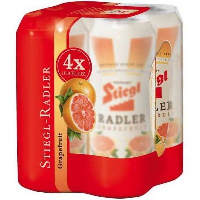 Stiegl Grapefruit Radler - 4pk/16 Fl Oz Cans : Target