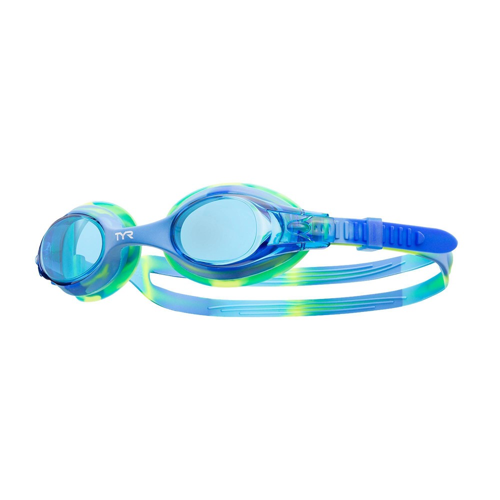 TYR Vesi Tie Dye Non-Mirorred Youth Swim Googles - Blue/Green